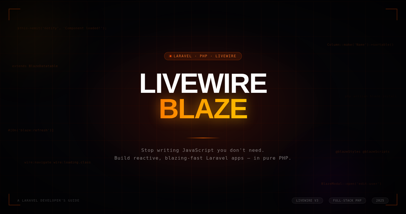 You’ve Been Writing Too Much JavaScript. Livewire Blaze Is the Wake-Up Call.