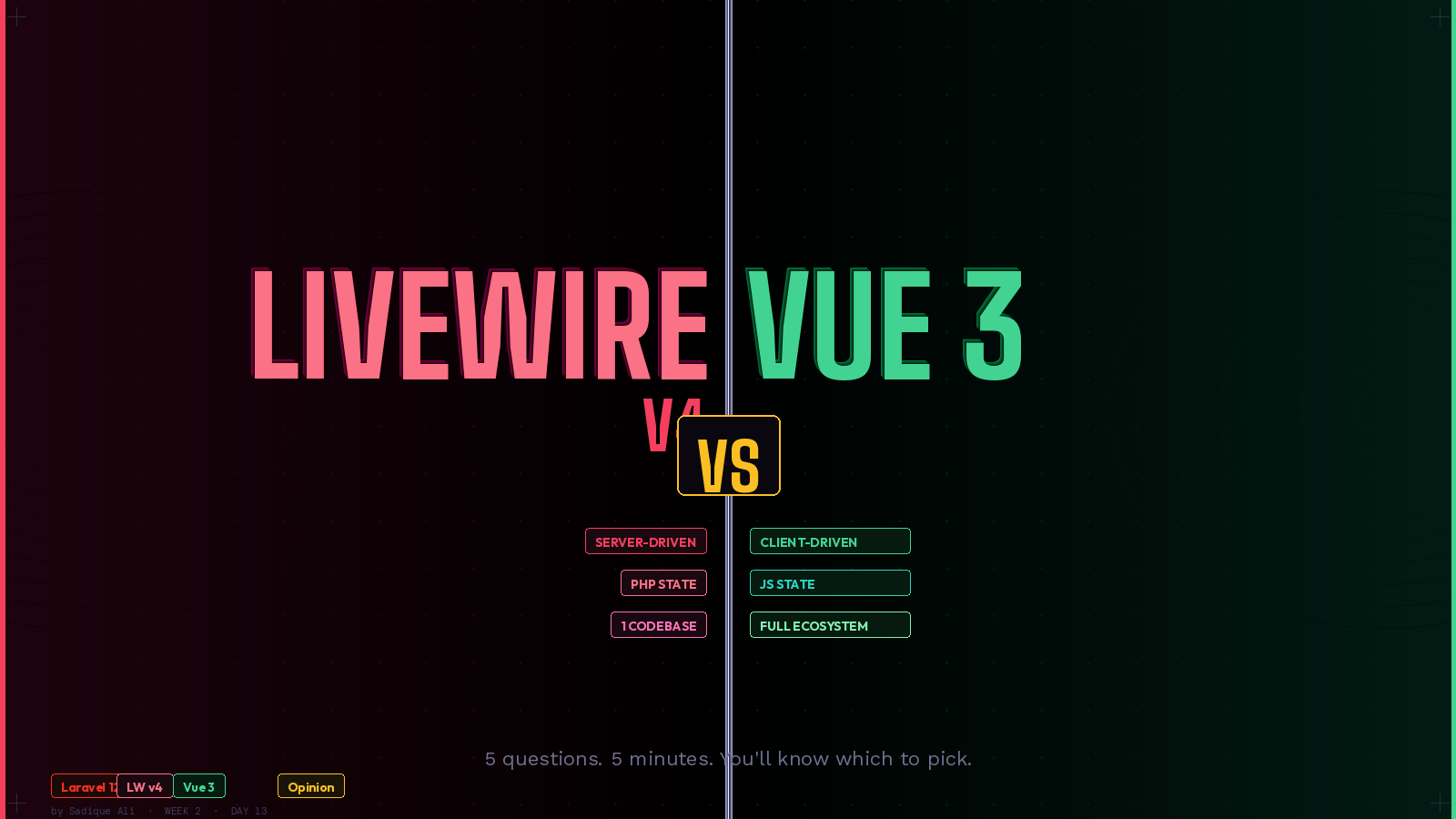 Livewire v4 vs Vue 3 in 2026: I’ll Tell You Exactly Which One to Pick (No More “It Depends”)