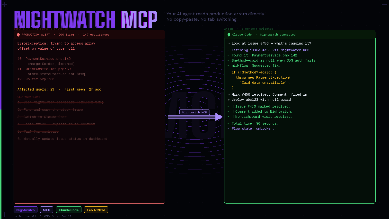 Your AI Agent Can Now Debug Your Laravel App. Nightwatch MCP Makes It Real.