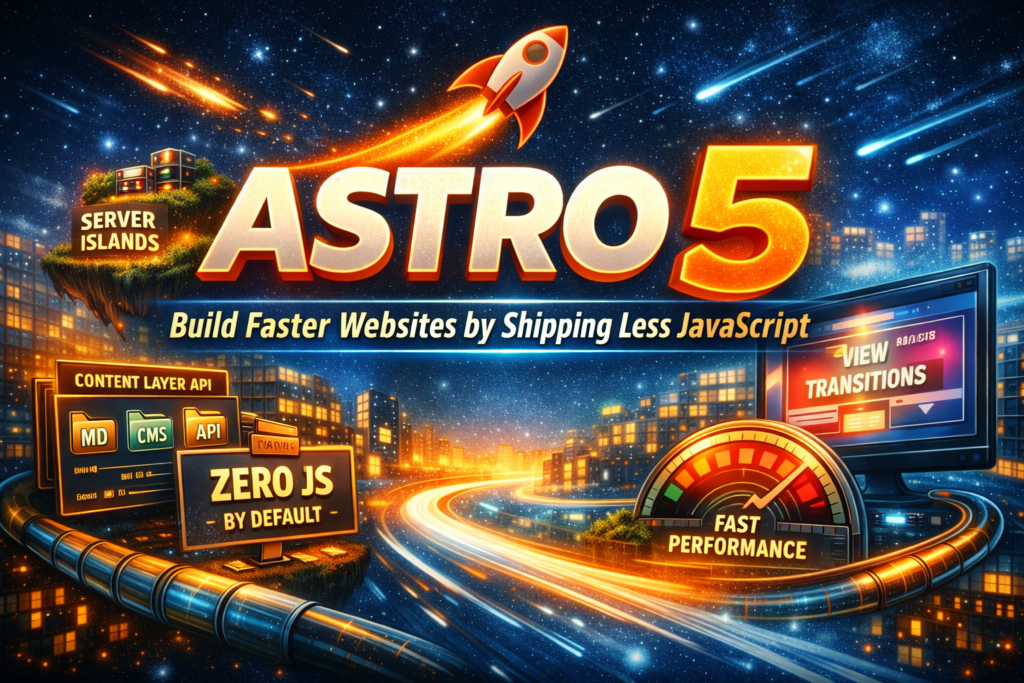Astro 5: Build Faster Websites by Shipping Less JavaScript – Apna Hive