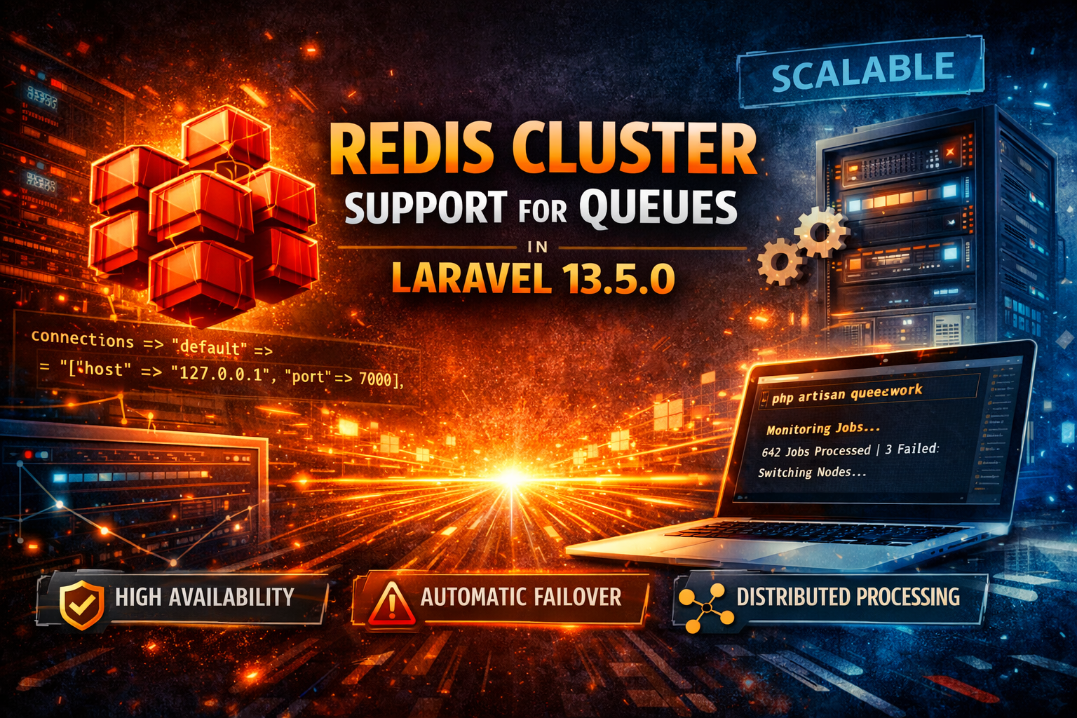 ⚡ Redis Cluster Support for Queues in Laravel 13.5.0