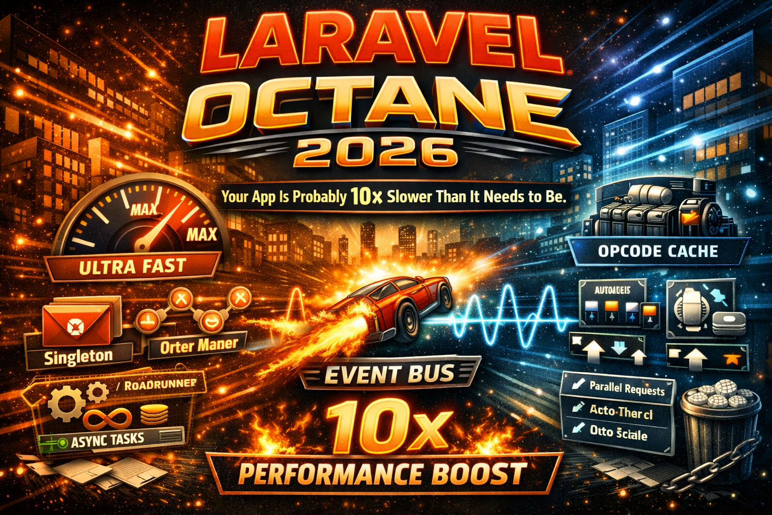 Laravel Octane in 2026: Your App Is Probably 10× Slower Than It Needs to Be