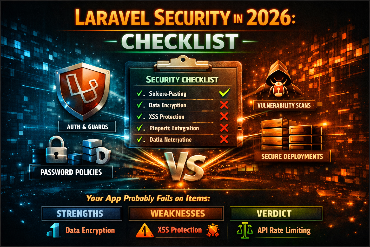 Laravel Security in 2026: The Checklist Your App Probably Fails on Items 4, 7, and 11