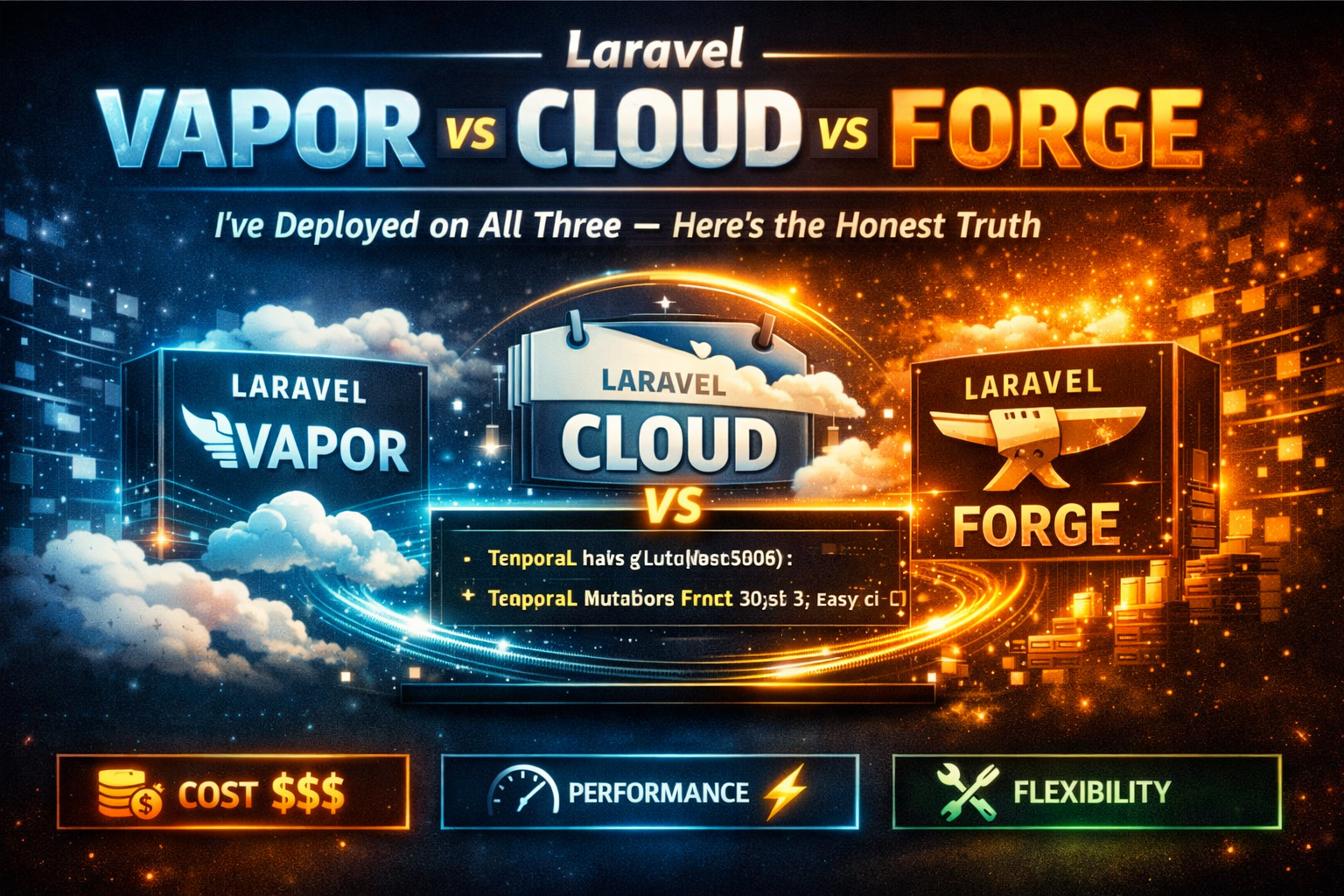 Laravel Vapor vs Laravel Cloud vs Laravel Forge: I’ve Deployed on All Three — Here’s the Honest Truth