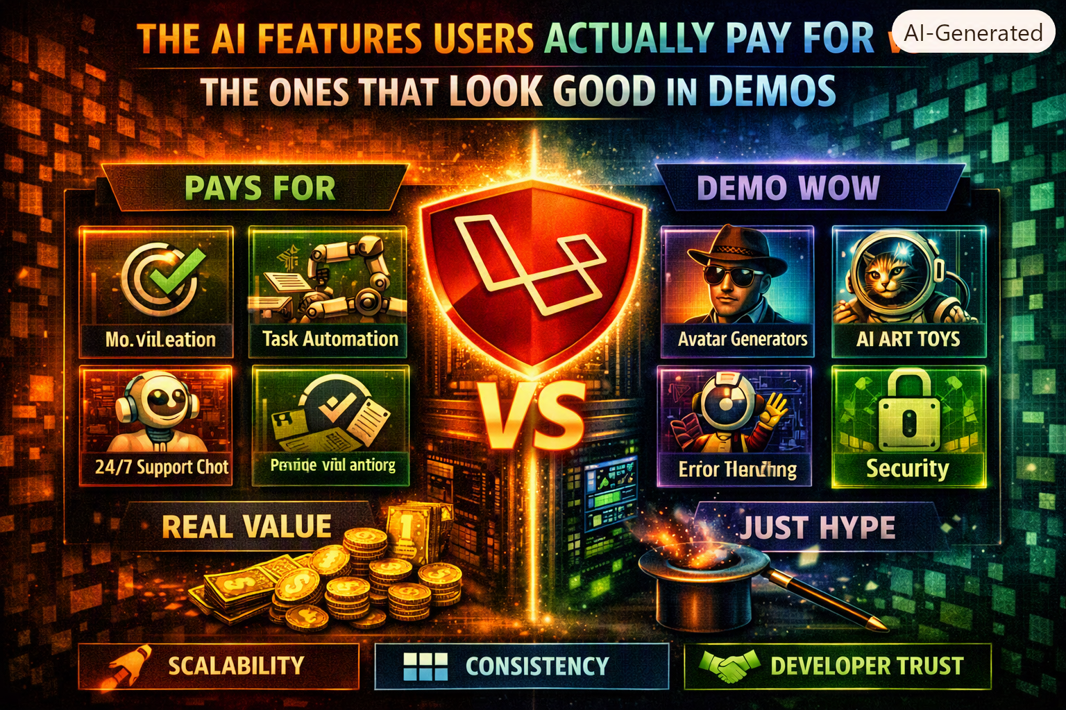 The AI Features Users Actually Pay For vs The Ones That Look Good in Demos