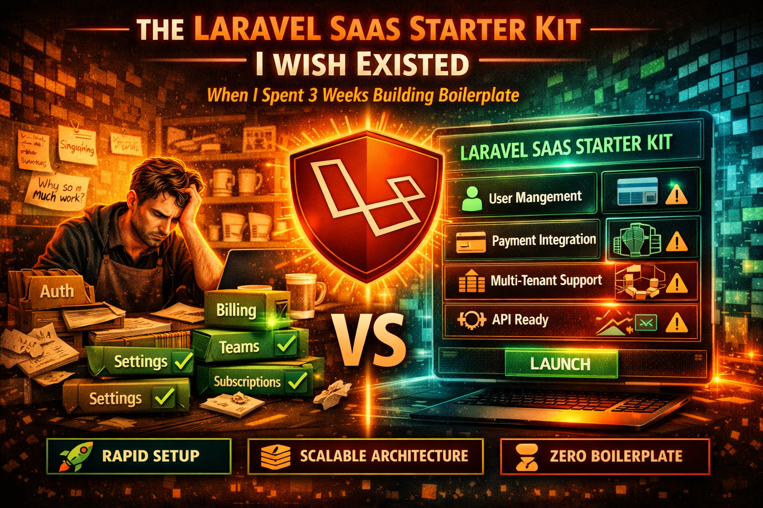 The Laravel SaaS Starter Kit I Wish Existed When I Spent 3 Weeks Building Boilerplate