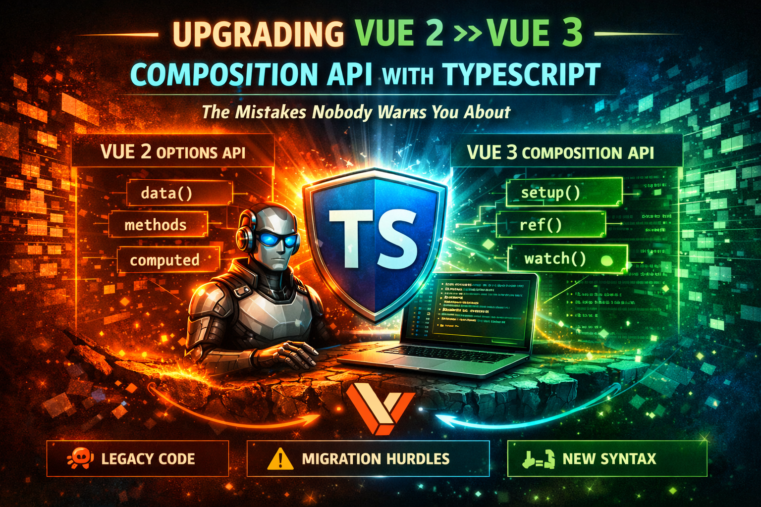 Upgrading a Vue 2 Options API Component to Vue 3 Composition API With TypeScript — The Mistakes Nobody Warns You About