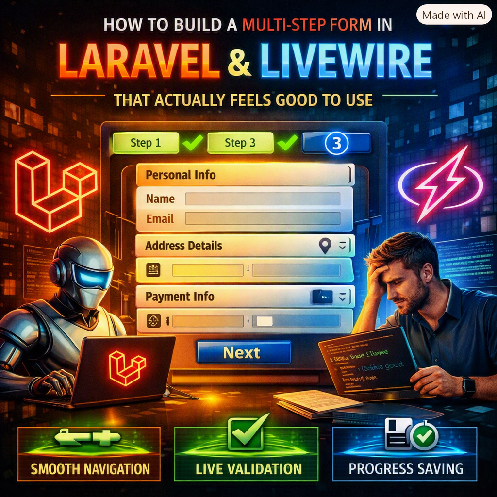 How to Build a Multi-Step Form in Laravel and Livewire That Actually Feels Good to Use