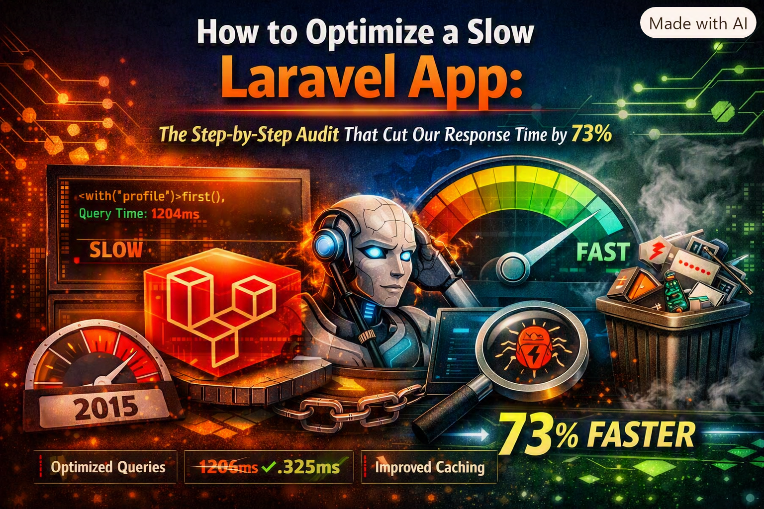 How to Optimize a Slow Laravel App: The Step-by-Step Audit That Cut Our Response Time by 73%