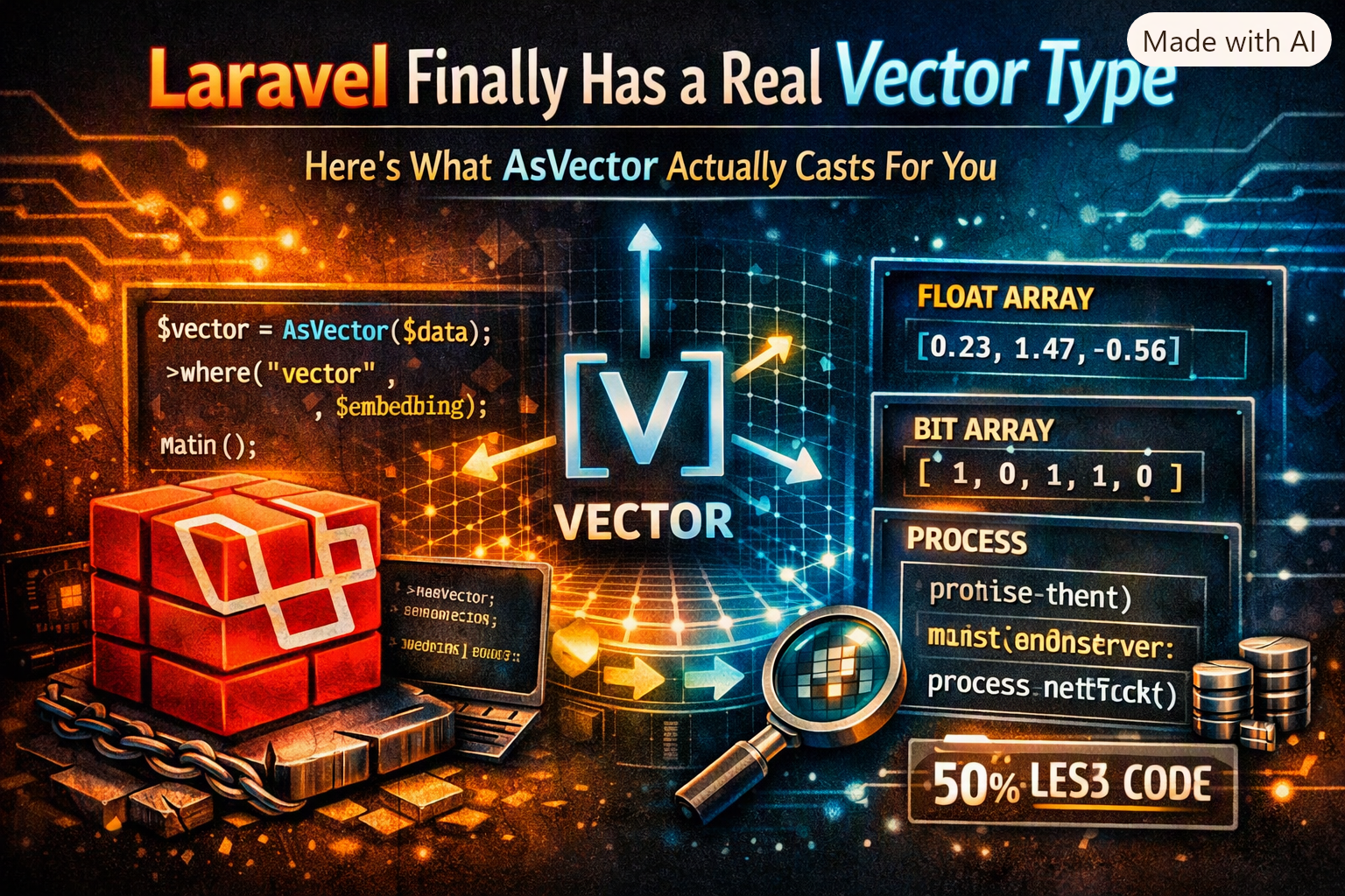 Laravel Finally Has a Real Vector Type. Here’s What AsVector Actually Casts For You