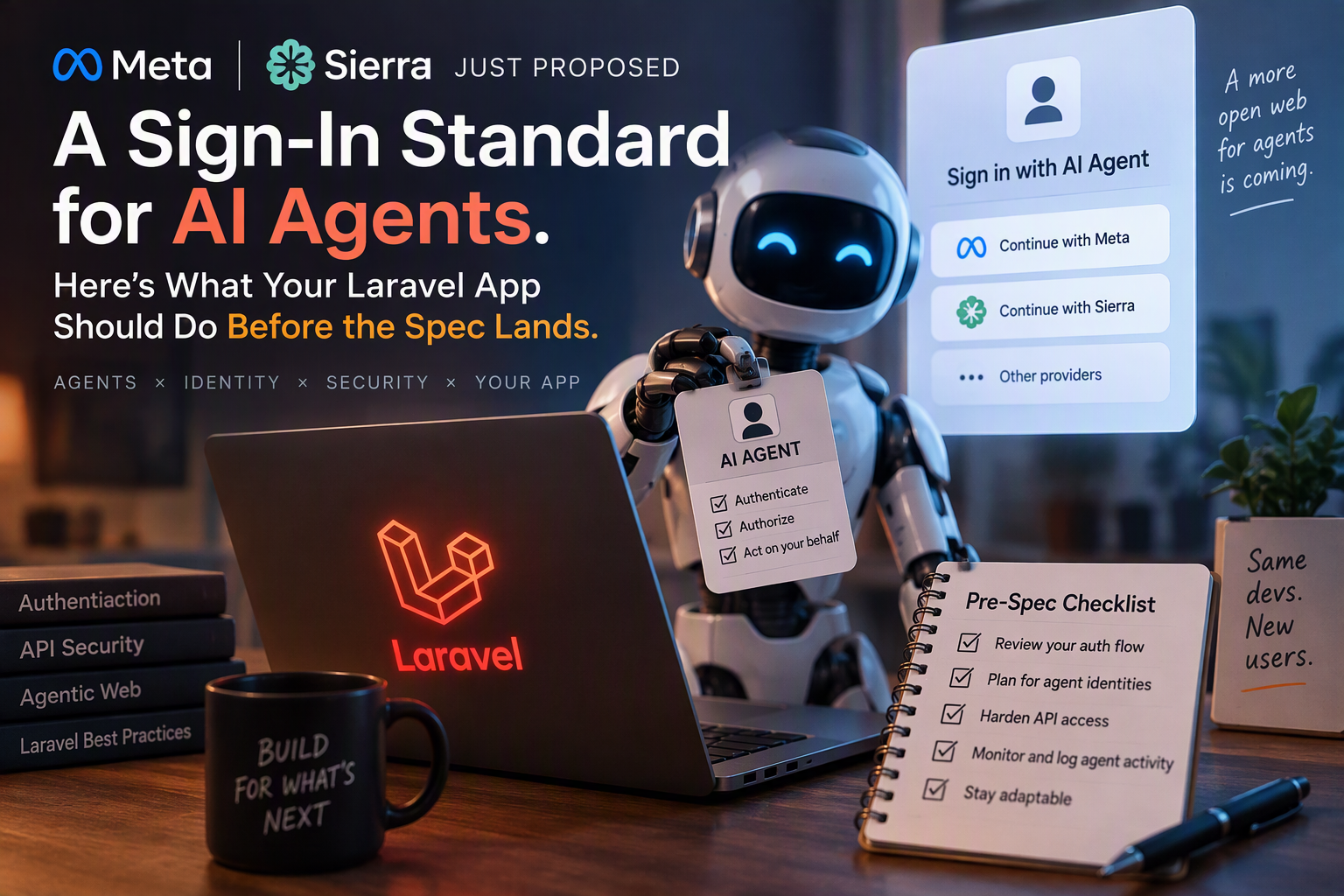 Meta and Sierra Just Proposed a Sign-In Standard for AI Agents. Here’s What Your Laravel App Should Do Before the Spec Lands